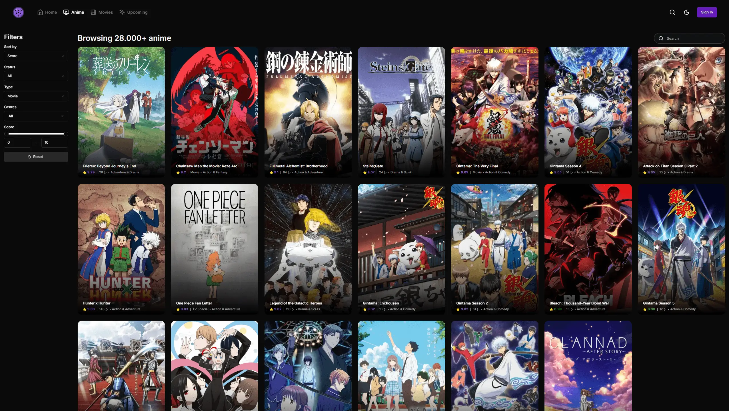 Anime Browser