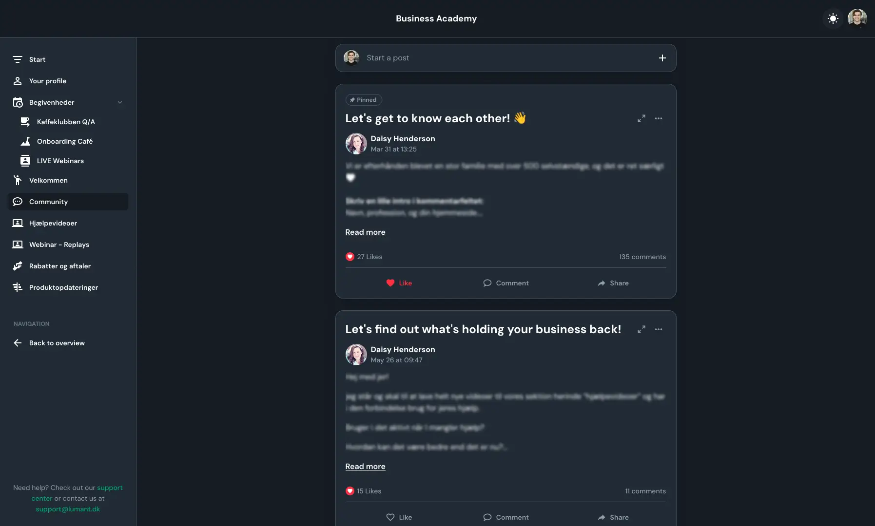 Community Posts