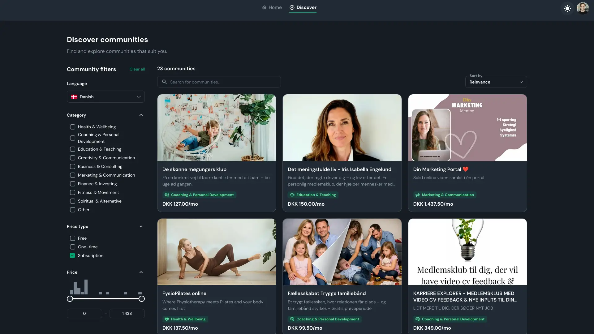 Discover Communities